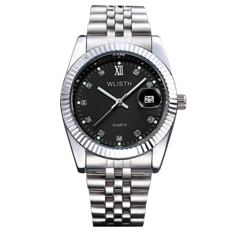 Wolis Waterproof Quartz Couple Watches - Elegant Men's and Ladies' Wristwatches
