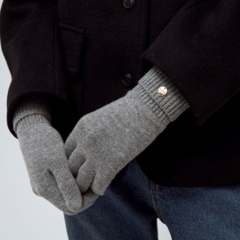 DEPOUND Wool Knit Gloves - Gray