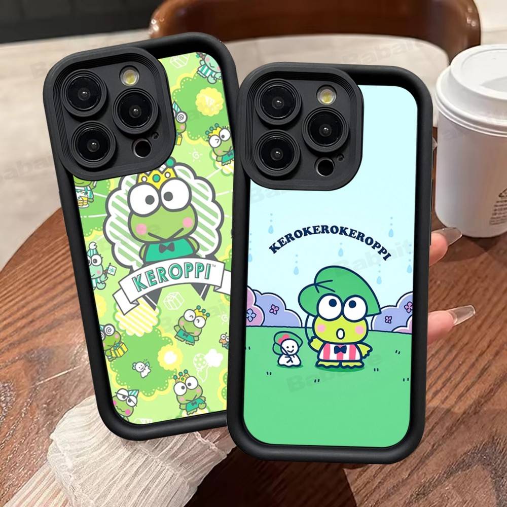 Cute Cartoon K-Keroppis Phone Case For IPhone 11 12 13 16 15 17 14 Pro Max Soft Funda Silicone Cover