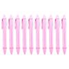 10Pcs Retractable Ballpoint Pen Plastic Ballpoint Pen Press to Open Close Ergonomic Grip Writing Pen for Students