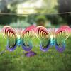 Geometric Art Heart Wind Spinner Yard Art Beating Heart Wind Spinner Balcony Outdoor Garden Decoration Ornament Dream Catcher