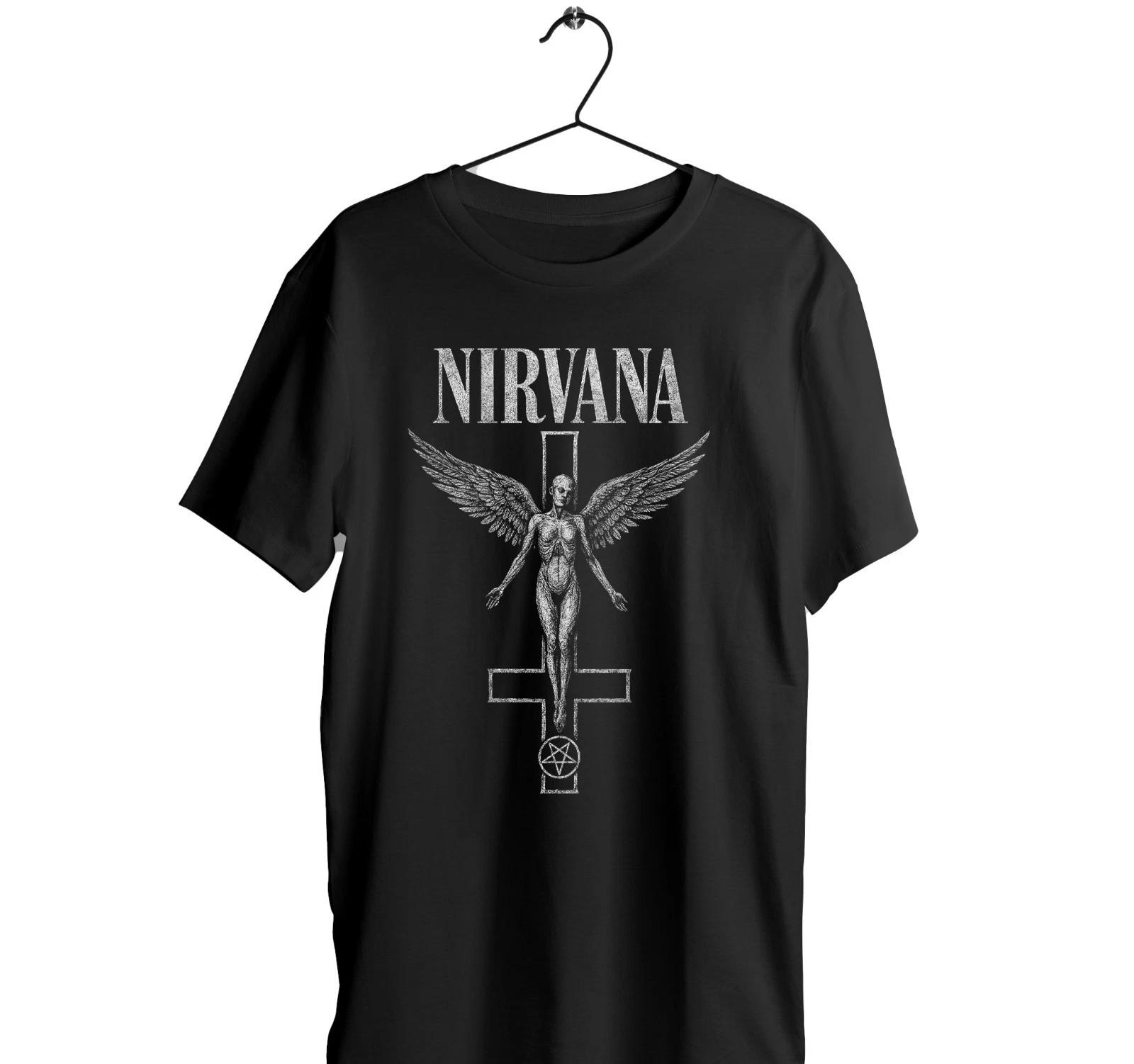 Cross In Utero Black T-Shirt cotton - Rock & Roll Grunge Alternative Rock Punk 3XL
