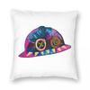 Isha Hat Square Pillowcase Polyester Linen Velvet Creative Zip Decorative Bed Cushion Case