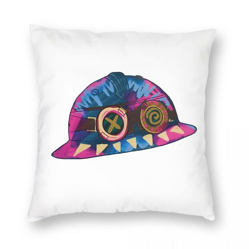 Isha Hat Square Pillowcase Polyester Linen Velvet Creative Zip Decorative Bed Cushion Case