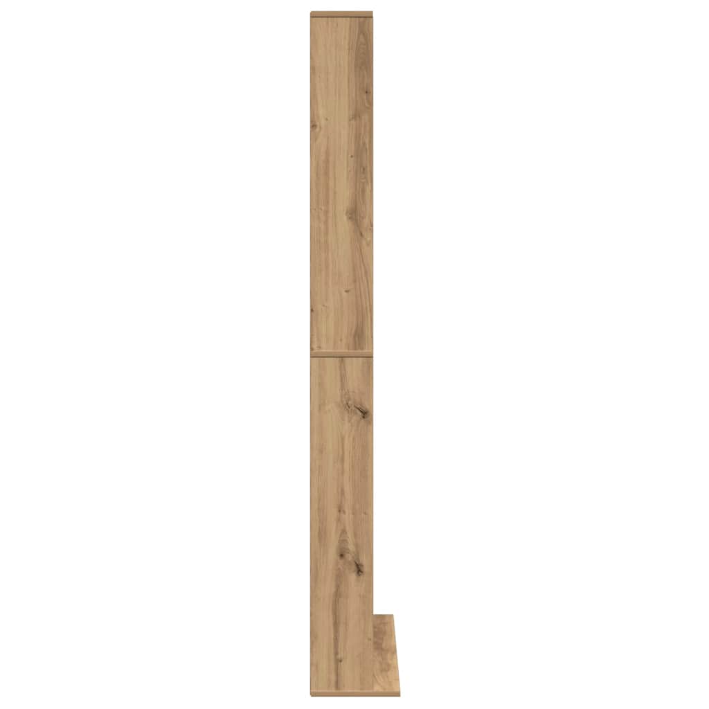 CD Shelf Artisan Oak 101 X 23 X 177.5 Cm Particleboard