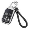 HOYZE New Spacia Key Case for Cute Car Smart Key Case with Keychain and Key Jimny, Shell, Scratch-Resistant (Silver Black)