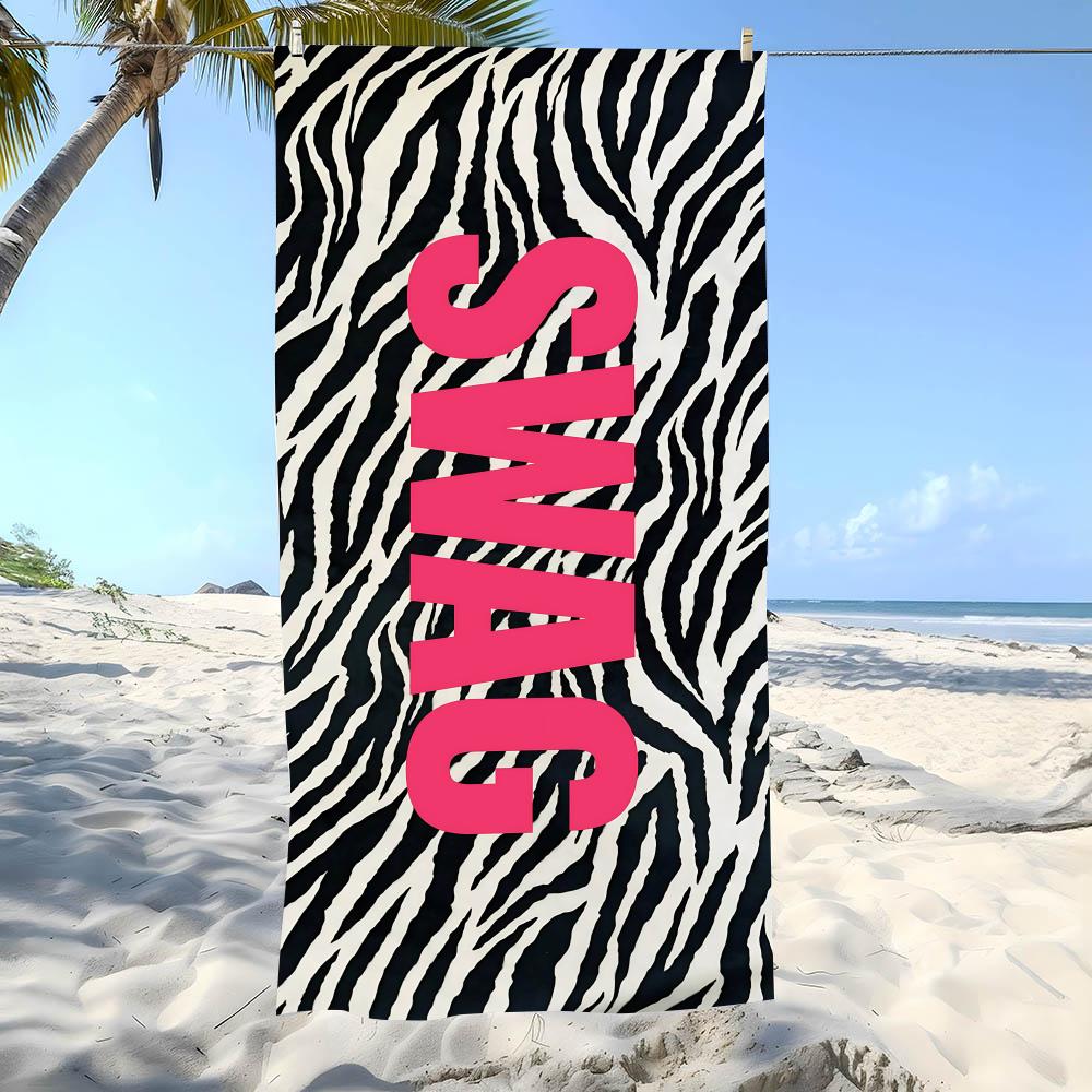 Swag Style Towel Beach Towel Oversized Super Absorbent Soft Swim Beachtowels For Men, Women