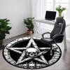 1pc Gothic Skulls Carpet for Office Non-Slip, Round Carpet, Soft & Comfortable, Carpet for Office, Lightweight Round Floor Mat