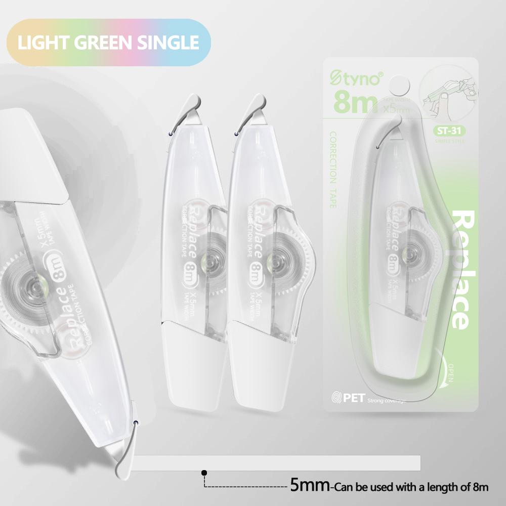 Single Piece 8m5mm Correction Tape Clear Student Kawaii Tape Adorable Modification Corrector Tape Office School Stationery Supplies
