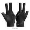 Offene Finger Billard Poolhandschuhe Verstellbarer Klettverschluss Polyester Snooker Poolhandschuhe Glatt Weich Tragbar Wiederverwendbar Amateurtraining