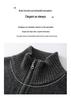 2025 A/W Women's Cashmere Stand Collar Cardigan, Golden Bean Yarn, Double Zipper, Thick Knit with Pockets.