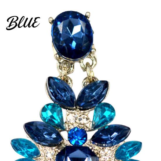 Long-lasting Shine Earrings 1 Pair Drop for Women Geometric Exaggerated