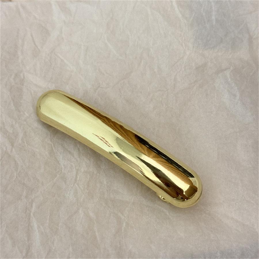 New Korean Stylish Smooth Metal Thick Long Hair Clip Spring Clip Dome Ponytail Headband Ponytail Fixer Women's Hair Accessories