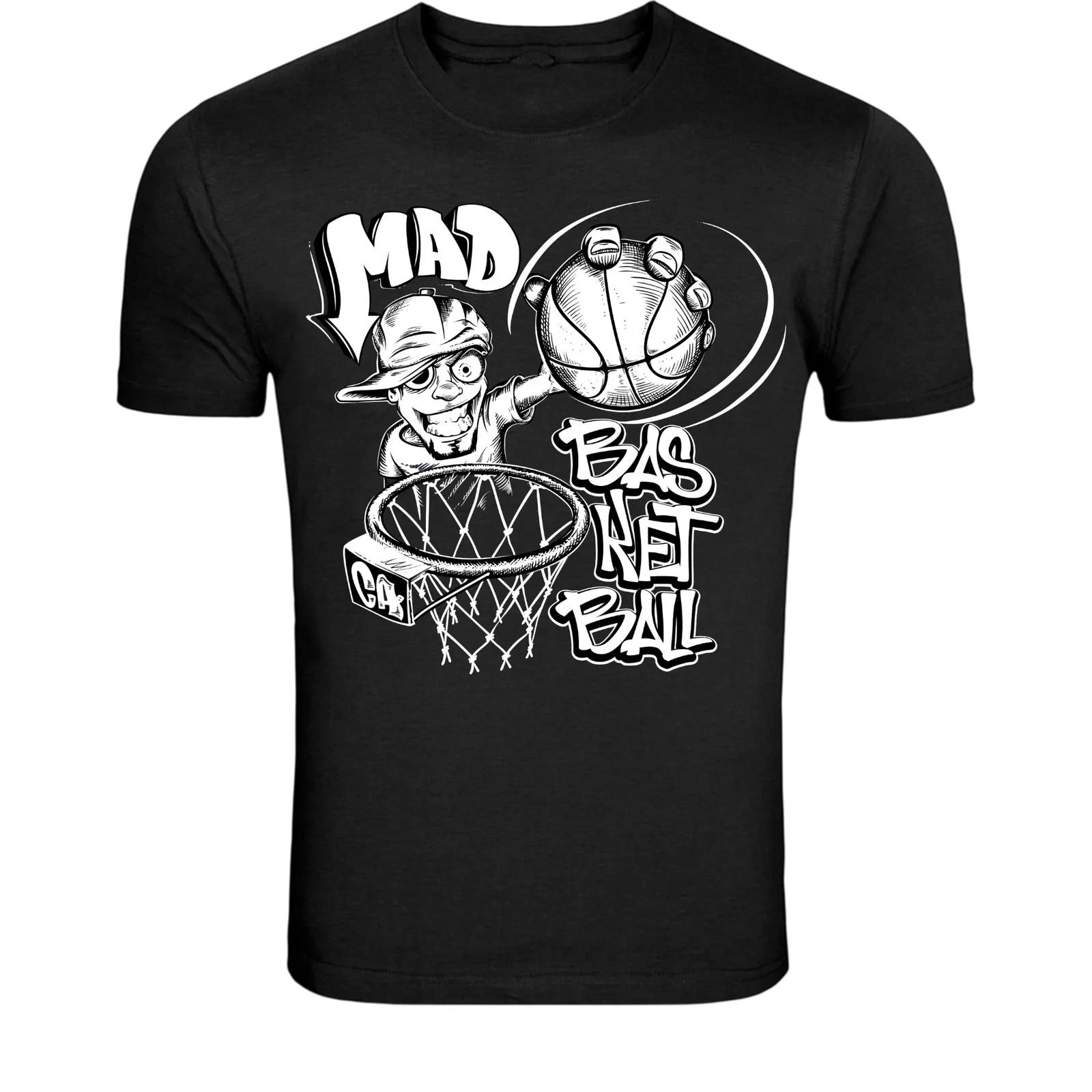 Mad Basketball Street Player T-Shirt - Urban Basketball Graphic S