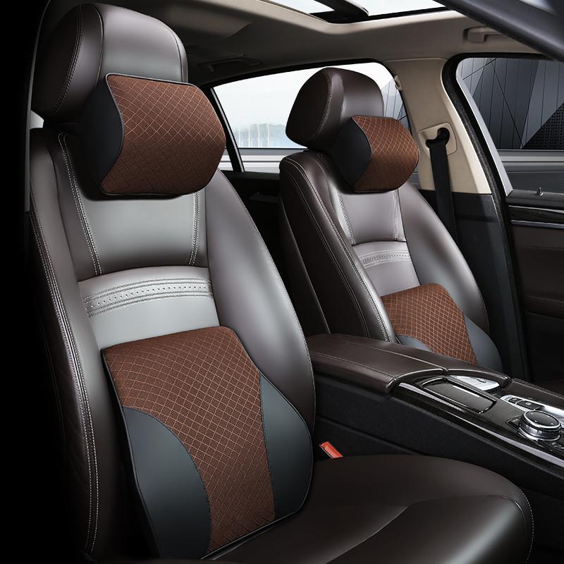 Autositz-Kopfstützenpolster, weiches Memory-Schaum-Kissen, Kopfstütze, Kopf-Nackenstütze und Lendenrückenstütze, Gaming-Stuhl, weich