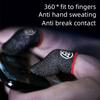 1 Pair High Sensitivity Finger Sleeves Conductive Fiber Material For Accurate Touch Displa Control In Competitive Gaming
