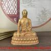 Reines Messing Tausend Buddhas auf Lotos sitzend Kupfer Amitabha Medizin Shakyamuni Buddha Statue Ornam