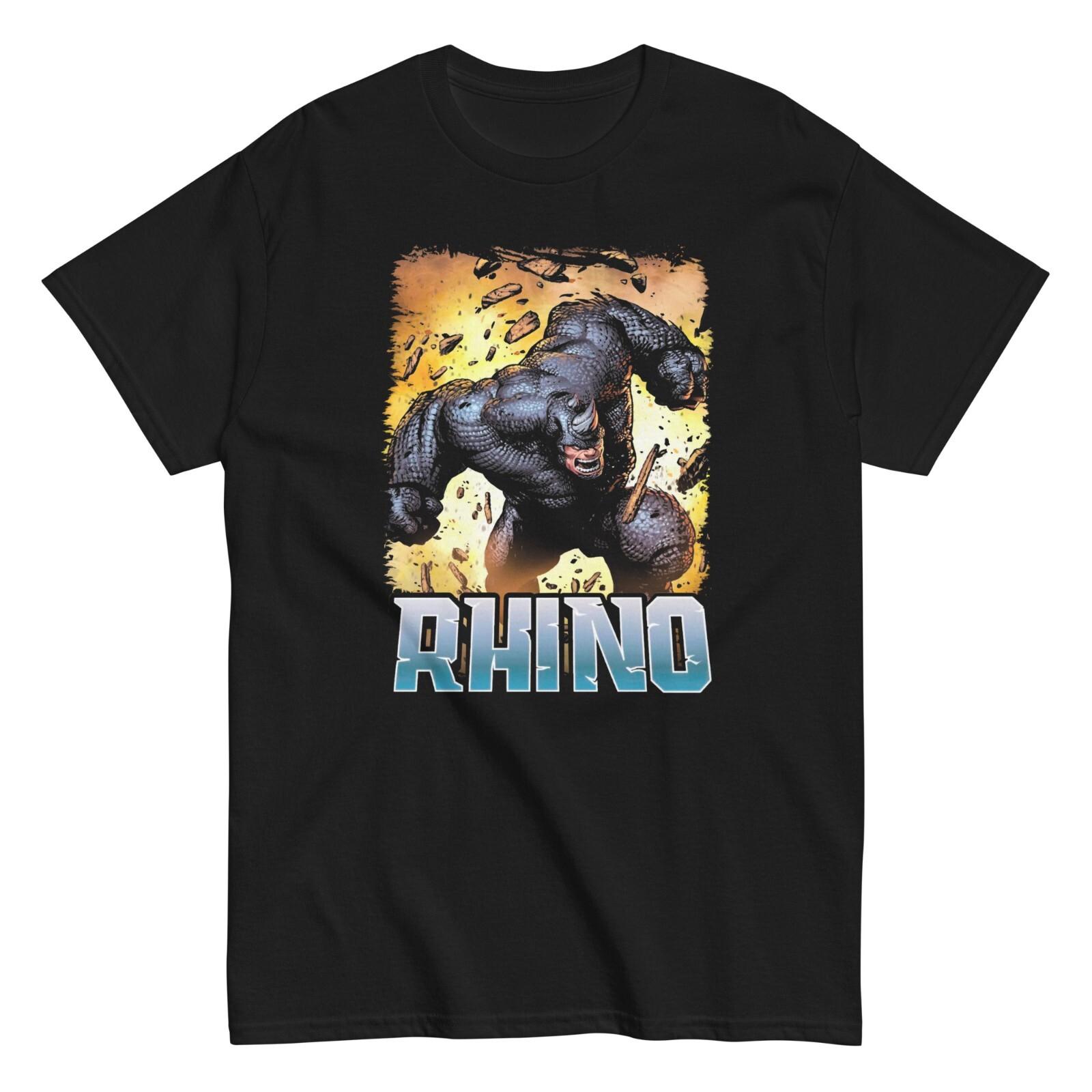 Rhino Animated T Shirt Mens Licensed Marvel Comic X-Men Adult Tee New Black M