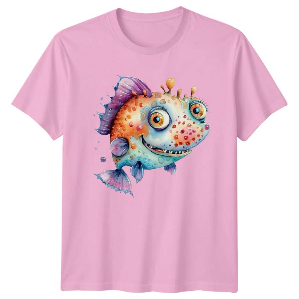 Cute Cartoon Fish TShirt Aquatic Wildlife 2026 Birthday Gift For Him And Her