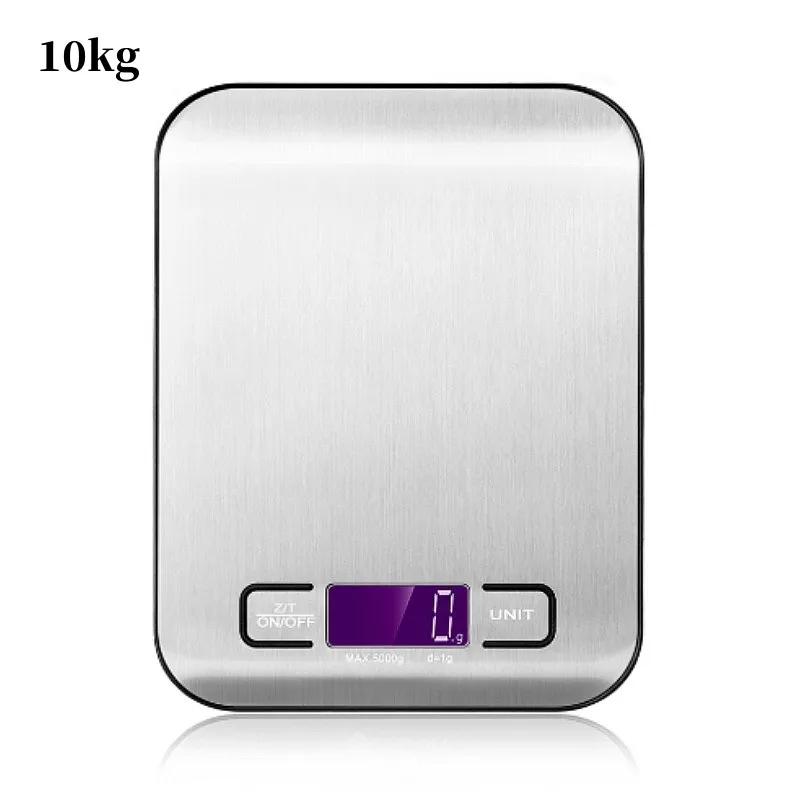 Portable Electronic Digital Kitchen Scale With Timer High Precision LED Display Household Weight Balance Measuring Tools