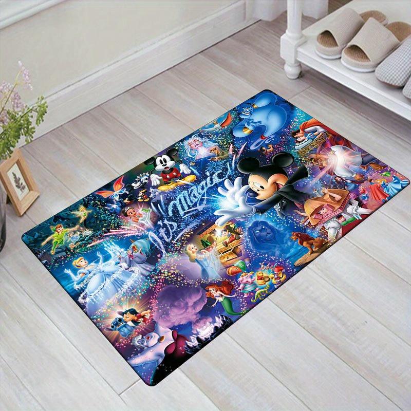 

1pc Disney Mickey Mouse and Minnie Pattern Carpet Area Rug Non-slip Carpet Hand Washable Floor Mat Suitable For Living Room Bedroom Home Decor 60cm by 90cm