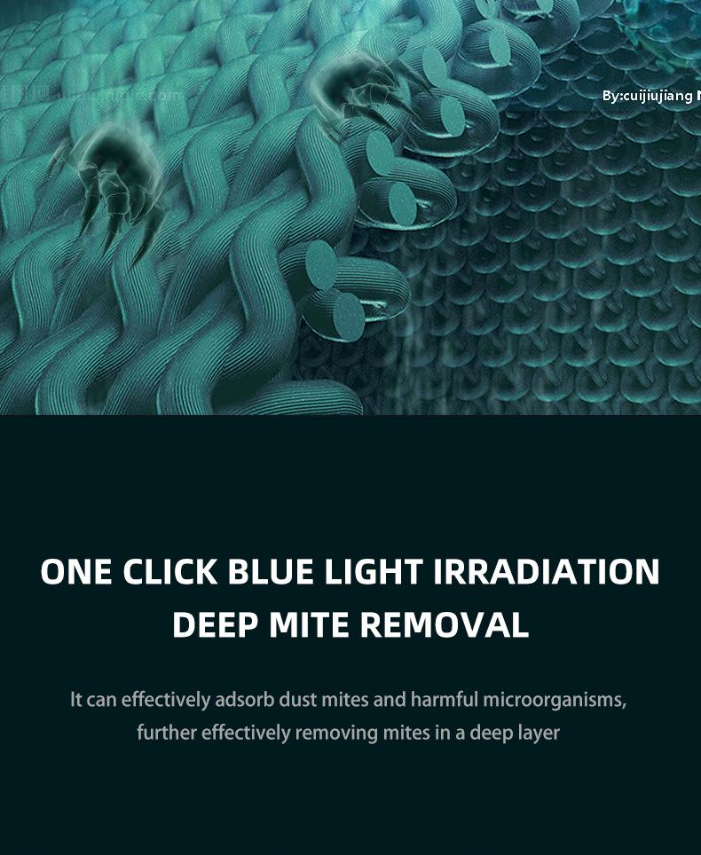 Wireless Handheld UV Mite Remover for Beds