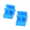 2Pcs Glove Box Clip Easy Installation Scratch-resistant Blue Lower Glove Box Bump Stop