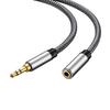 Tan QY Audio Extension Cable 3Ft,Audio Auxiliary Stereo Extension Audio Cable 3.5mm Stereo Jack Male To Female for Phones, Headphones,Tablets and