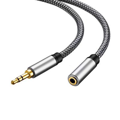 Tan QY Audio Extension Cable 3Ft,Audio Auxiliary Stereo Extension Audio Cable 3.5mm Stereo Jack Male To Female for Phones, Headphones,Tablets and