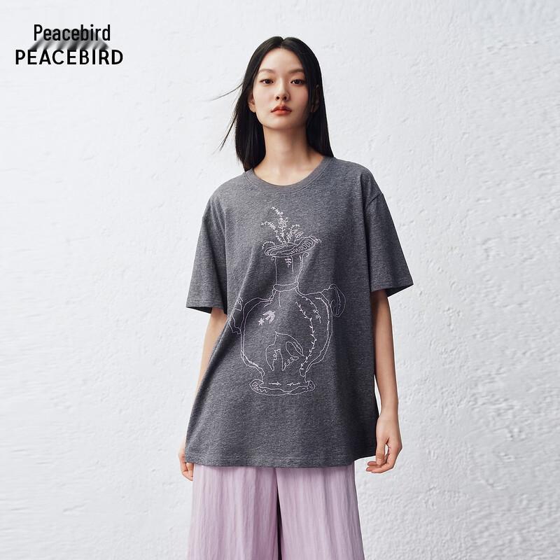 PEACEBIRD Commuter Short-Sleeve T-Shirt A3CNG2167 M