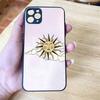 Retro Tarot Sun Moon Stars frosted Shockproof For iPhone 16 15 11 12 13 14 Pro Max X XSMAX Mini Phone Case