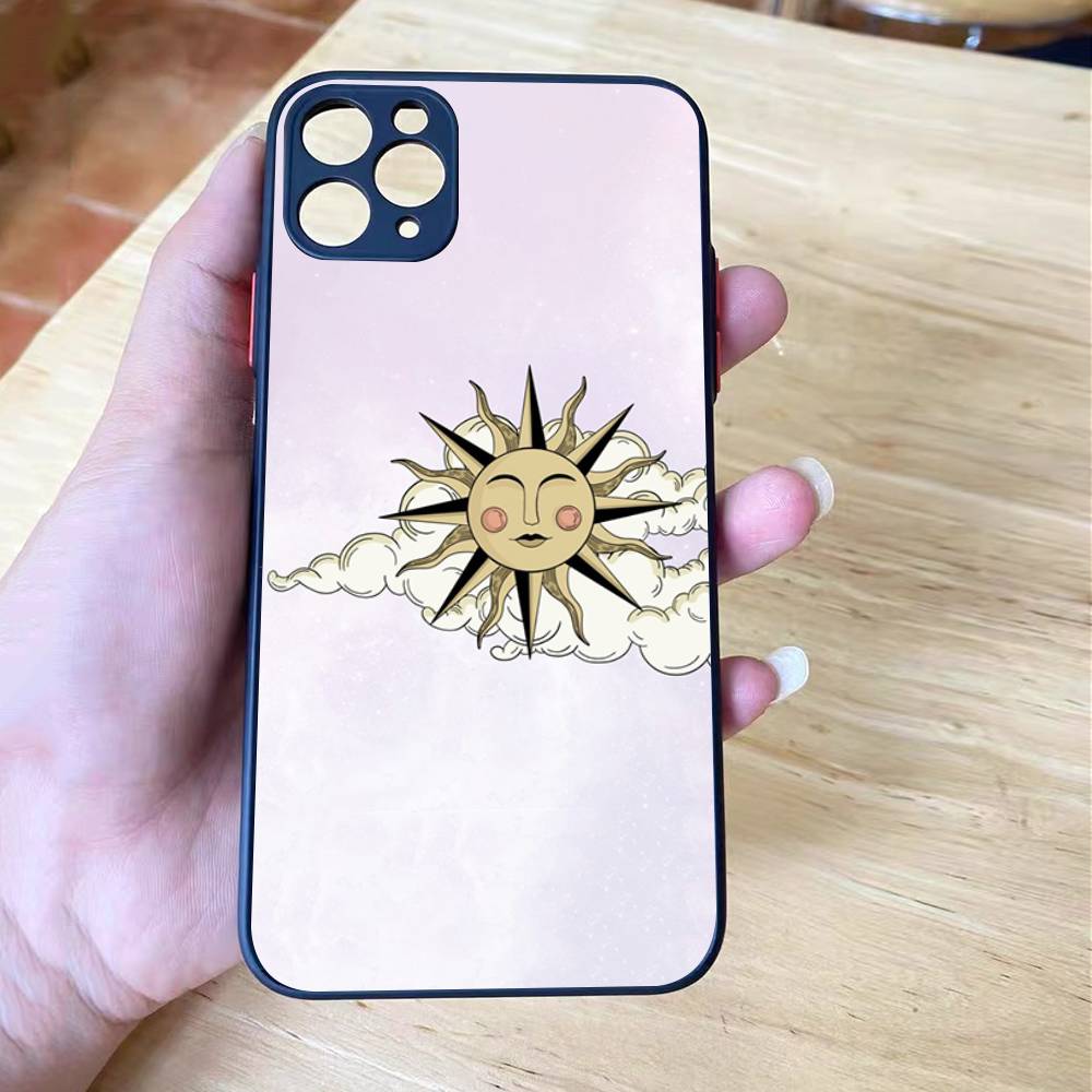 

Ретро Таро Солнце Луна Звезды матовый Ударопрочный Для iPhone 16 15 11 12 13 14 Pro Max X XSMAX Mini Чехол для телефона iPhone 15pro max