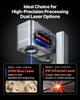 2-in-1 Dual Laser Engraver, 10,000 Mm/s High Speed, Portable 20W Blue and 2W IR Laser Engraving Machine, 160 X 140 Mm Engraving Area, Manual & Auto