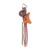 Fun Cartoon Bread Plush Keychain Y2K Trendy Braided Rope Lanyard Keyring Car Key Holder Bag Pendant Backpack Hanging Decoration