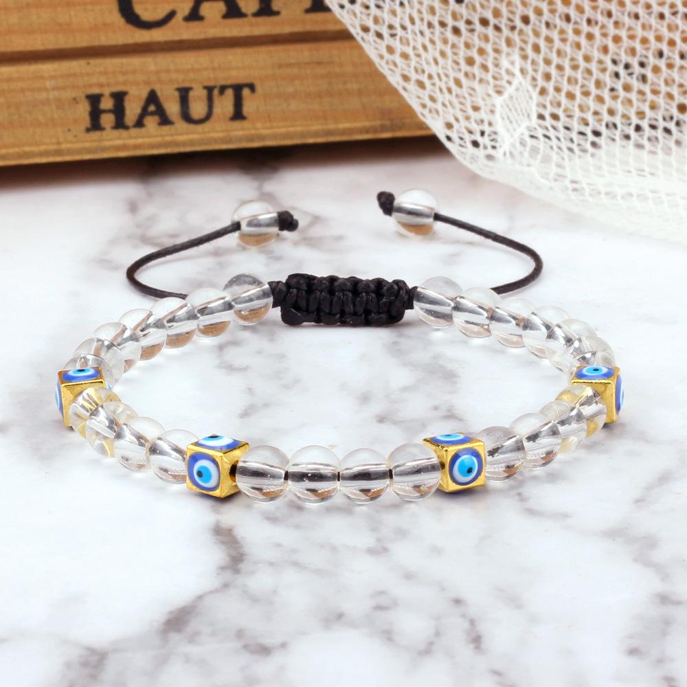 Unisex Handwoven Evil Eye Commuter Bracelet