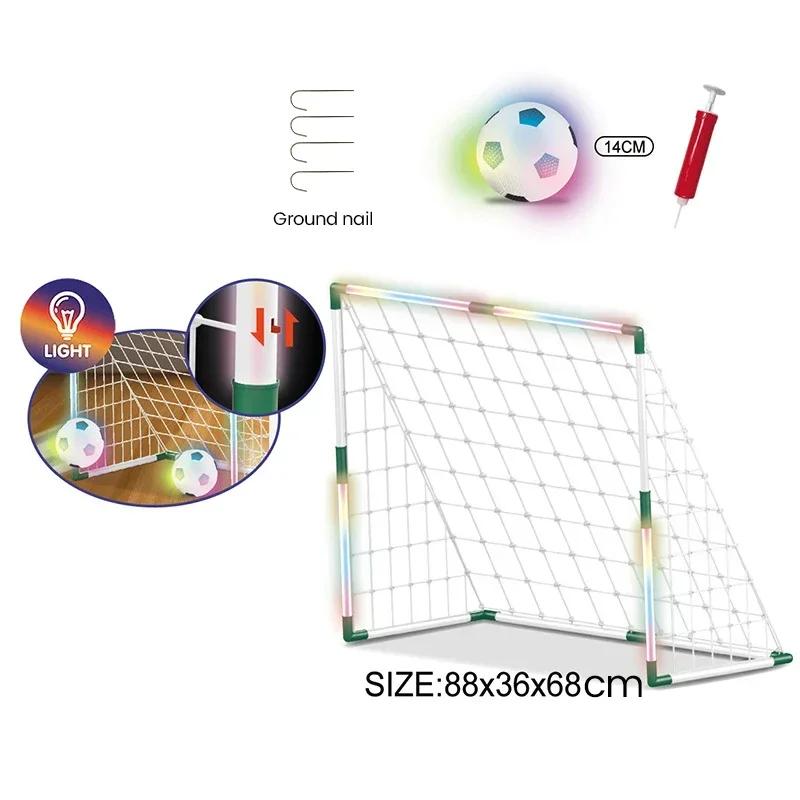 Children s Football Game Set Soccer Training Toys Removable Luminous Football Goal Boy Sports Toys Indoor Outdoor Football Goals