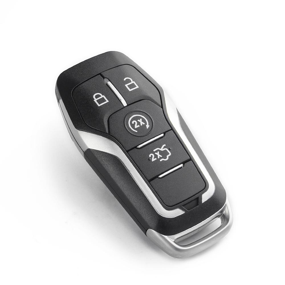 KEYYOU Fernbedienung Smart Auto Schlüsselanhänger Hülle Für 2015 2016 2017 Ford F-150 Explorer Edge Mustang Fusion 3/4/5 Tasten Mit Klinge