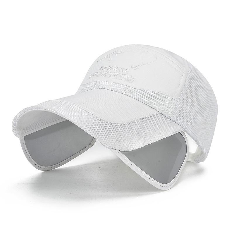 Hat, summer outdoor sun protection visor, casual sports fashion Korean version pull-up brim men's and women's baseball caps