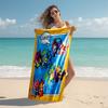 Beach Towel with Superthings3 Pattern - soft,absorbent,machine washable Lightweight&Modern,swimming,Travel Essentials