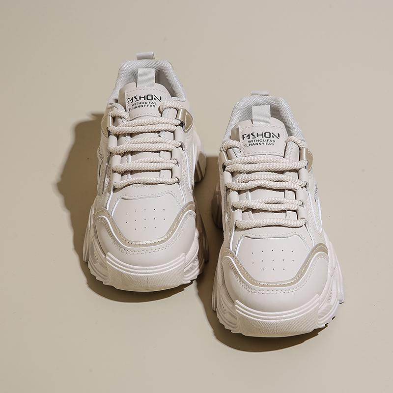 Fashion Dad Shoes Women 2025 Autumn New Korean Style for StudentsinsTrendy Versatile Thick-Soled Sneakers Casual Shoes