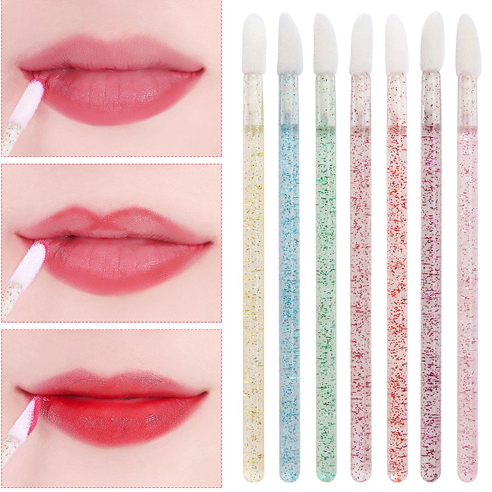 

Дорожная одноразовая хрустальная красочная кисть для ресниц, кисть для макияжа, кисть для губ, аппликаторы для губ