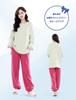 MiniZaru Loungewear Pajama Long Warm and for and Winter Size Women's Set, Sleeve, Cute, Skin-Friendly Spring, Autumn, (Green, XL)