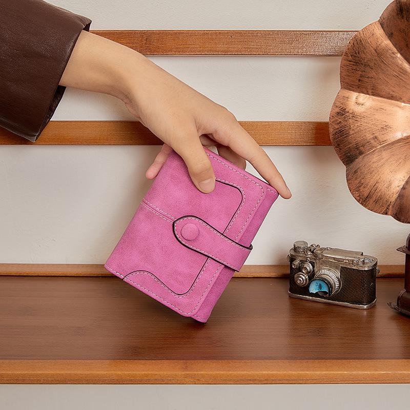 Женский ретро-кошелек-клатч с большим отделением и множеством слотов для карт, складной