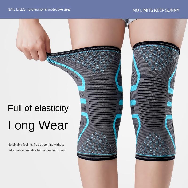 Genouillères de sport, basketball, badminton, fitness, équipement de protection cycliste chaud pour hommes, genouillères en nylon pour femmes en gros transfrontalier