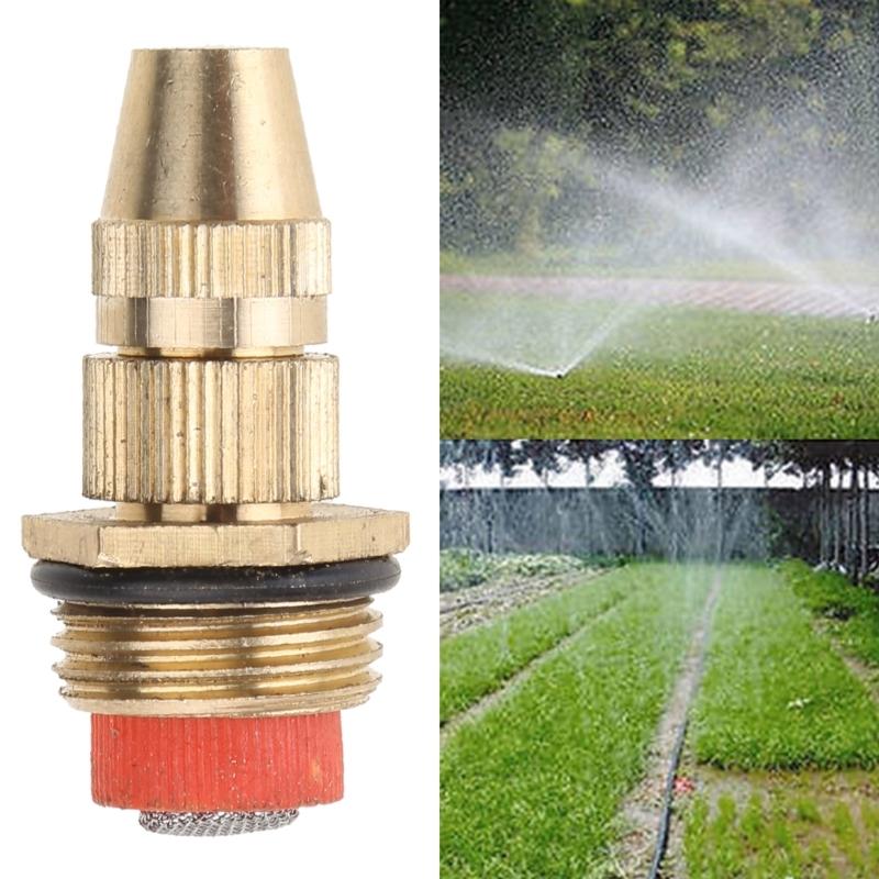 1/2" Brass Atomizing Spray Fitting Connector Misting Nozzle Filter Garden Irrigation Mounting Water Sprinkler Nozzle