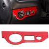Car Interior Headlight Switch Button Cover Trim Red For Dodge Challenger Charger