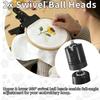 1pc Portable -Metal Embroidery Hoop Holder-Adjustable Table Clamp Stand Clip(360° Rotation), For DIY Crafting Tabletop