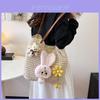 Artful Woven Tote Bag With Zipper Closure For Casual Daily Use