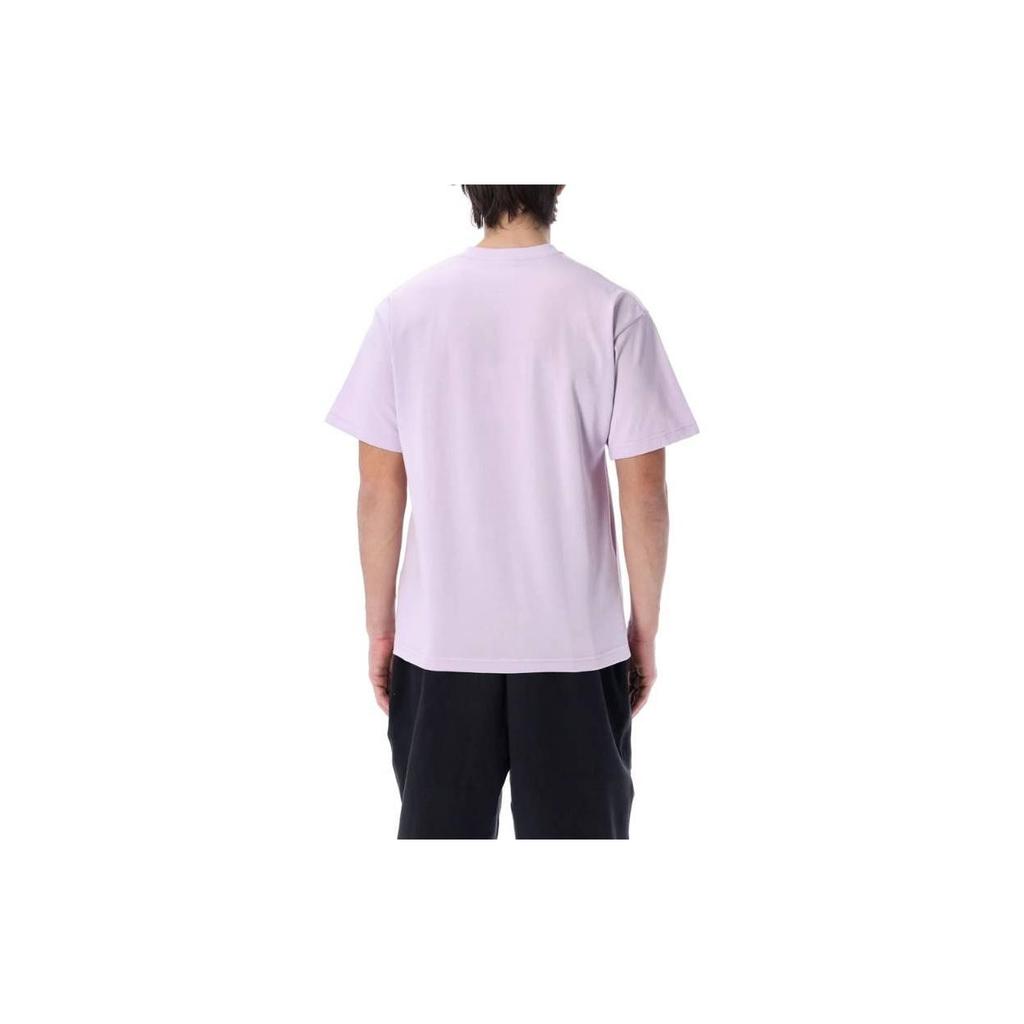Nike Embroidered Logo Crew Neck Short Sleeve T-Shirt Men Tops Purple CV0559-530