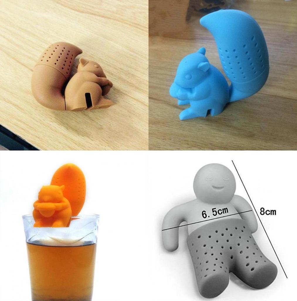 Poop Shaped Tea Strainer With Silicone Design For Tea Parties**